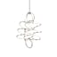 Synergy Antique Silver 41'' LED Helical Statement Chandelier