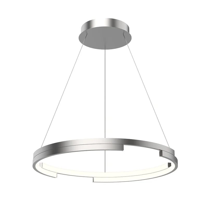 Anello Minor Contemporary LED Pendant in Brushed Nickel
