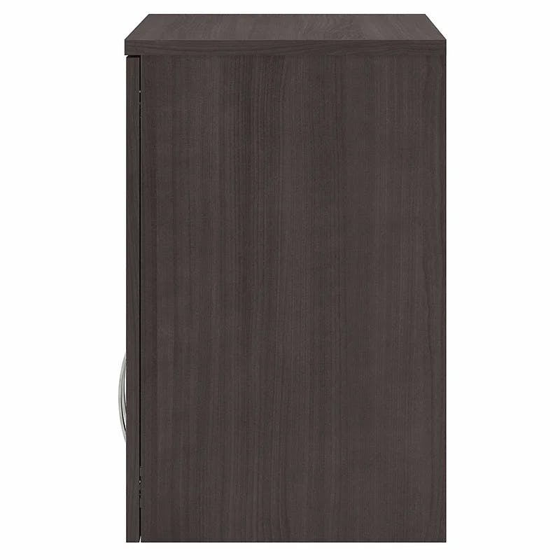 Transitional Storm Gray 28'' Engineered Wood Wall Cabinet