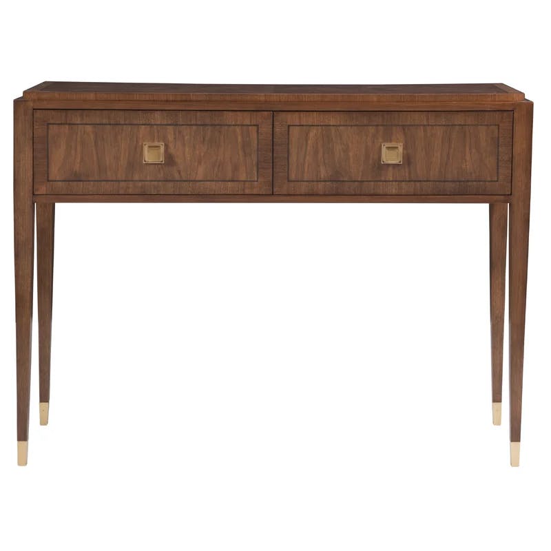 Traditional Bleached Walnut & Mahogany 48" Console with Storage
