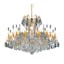 Renaissance 19-Light French Gold Chandelier with Clear Heritage Crystal
