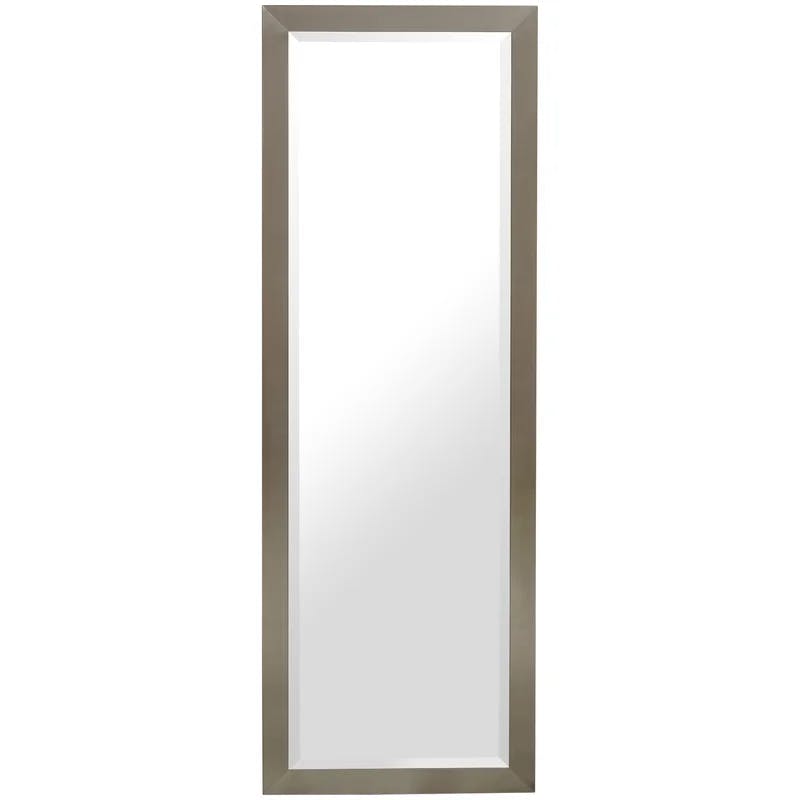 Elegance Full-Length Rectangular Silver-Gold Floor Mirror