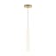 Orbet Natural Brass 5-Light LED Globe Pendant with Milk Glass Orbs