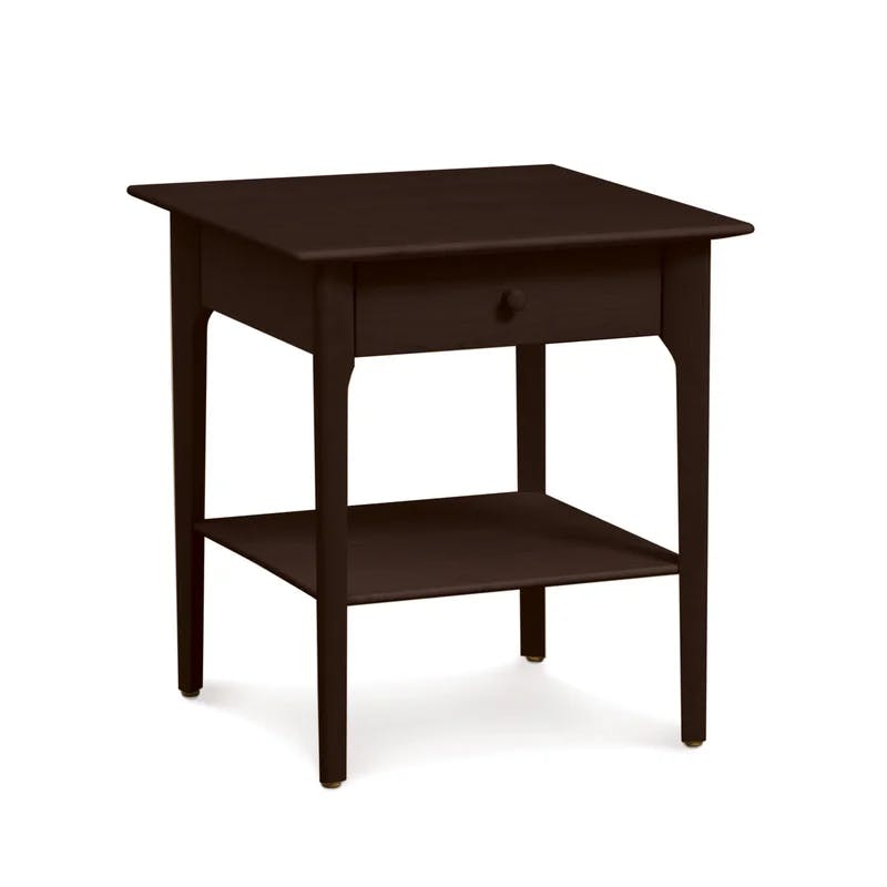 Sarah Solid Wood Nightstand with Maple and Cherry Finish