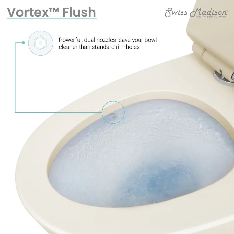 Virage Elongated Dual Flush High-Efficiency Toilet in Bisque