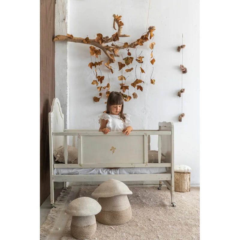 Mediterranean Forest Inspired Mushroom-Shaped Cotton Basket