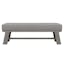 Trianon 56" Light Gray Polypropylene Modern Upholstered Bench