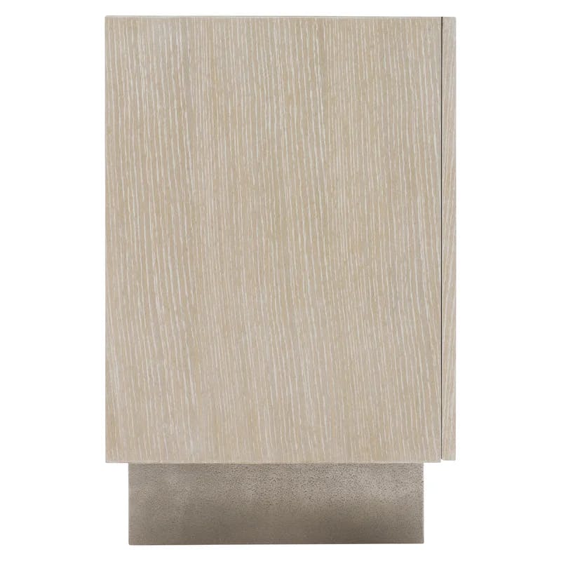 Solaria Transitional 72'' Beige and White Sideboard with Nickel Finish