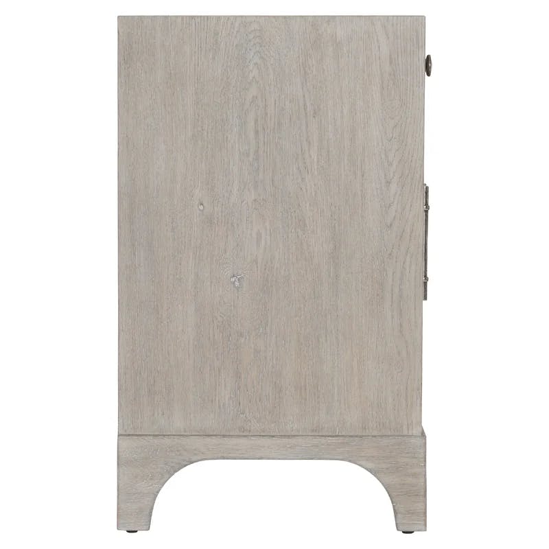 Albion Transitional Gray White Oak Sideboard with Cabinet