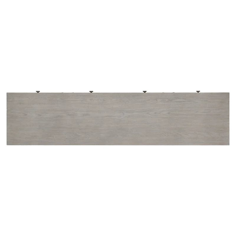 Albion Transitional Gray White Oak Sideboard with Cabinet