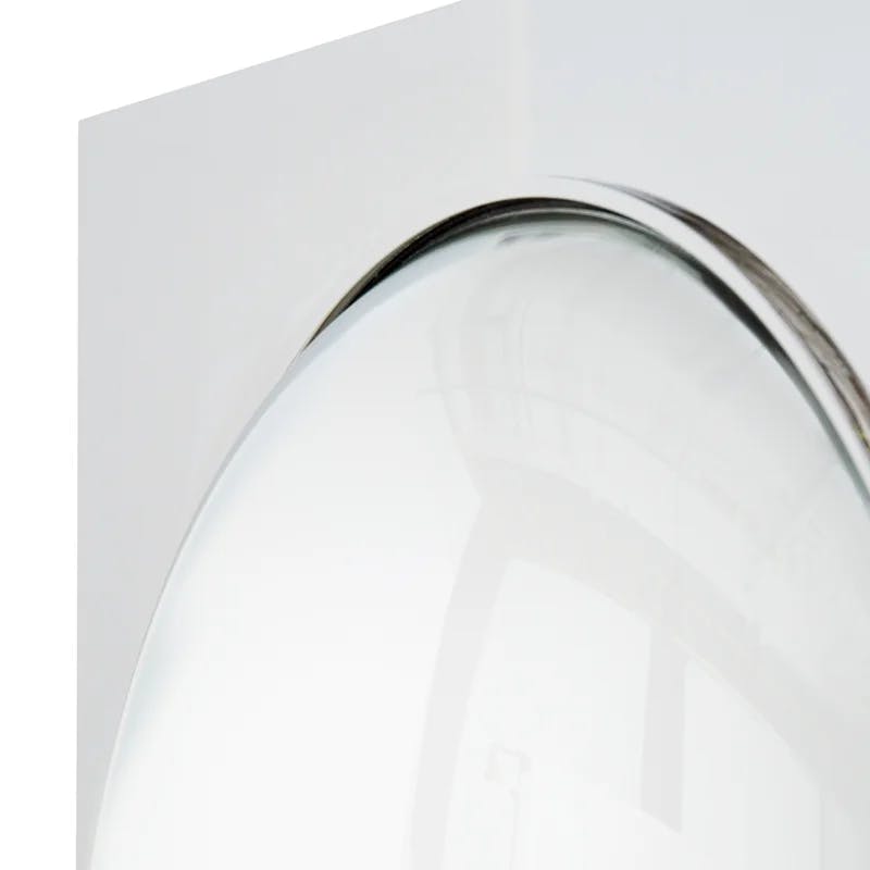Globo Square Nickel Finish Convex Accent Mirror