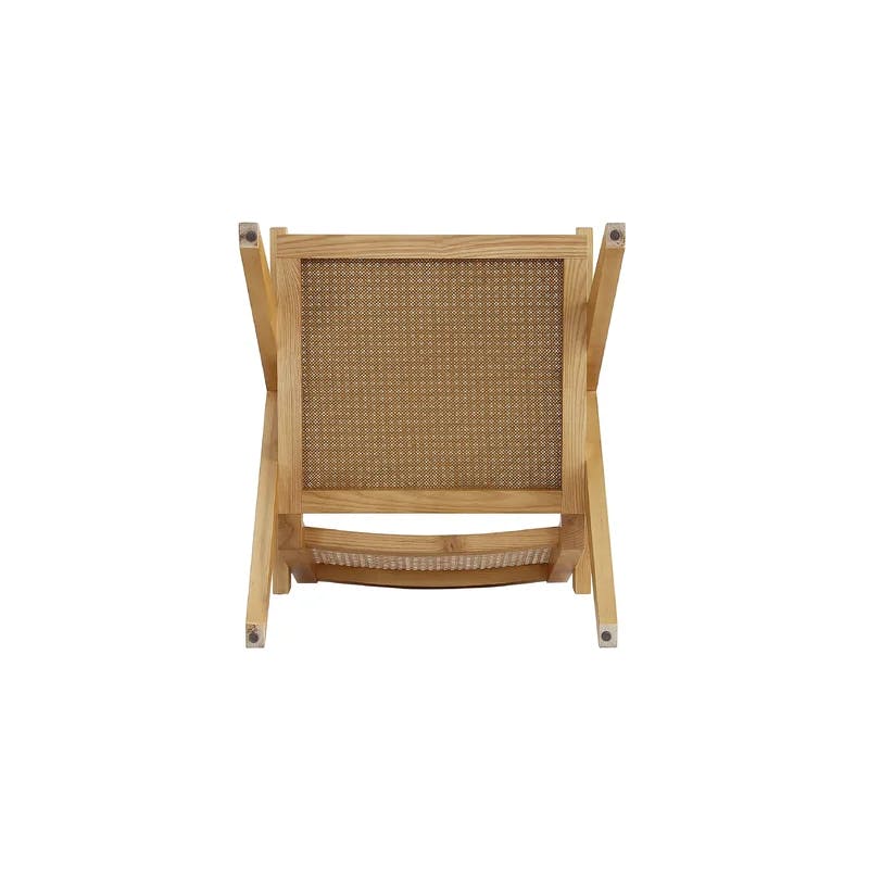 Hamlet Nature Cane and American Ash Wood Accent Chair