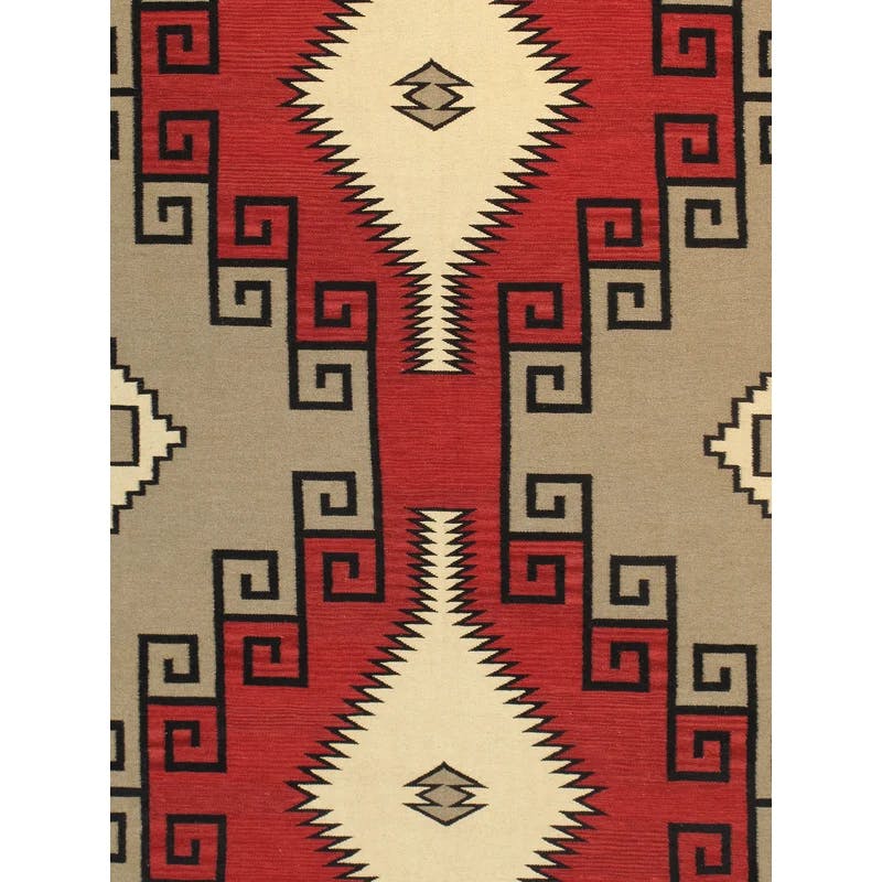 Tuscany Modern Hand-Knotted Wool Geometric Brown Rug - 9' x 12'
