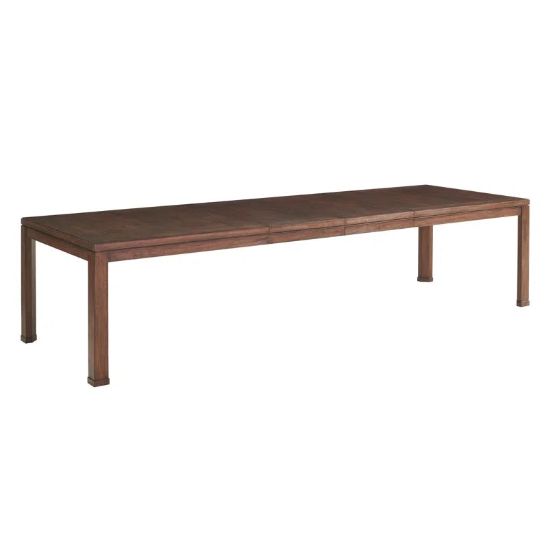 Elk Grove Mid-Century Modern Extendable Dining Table in Brown