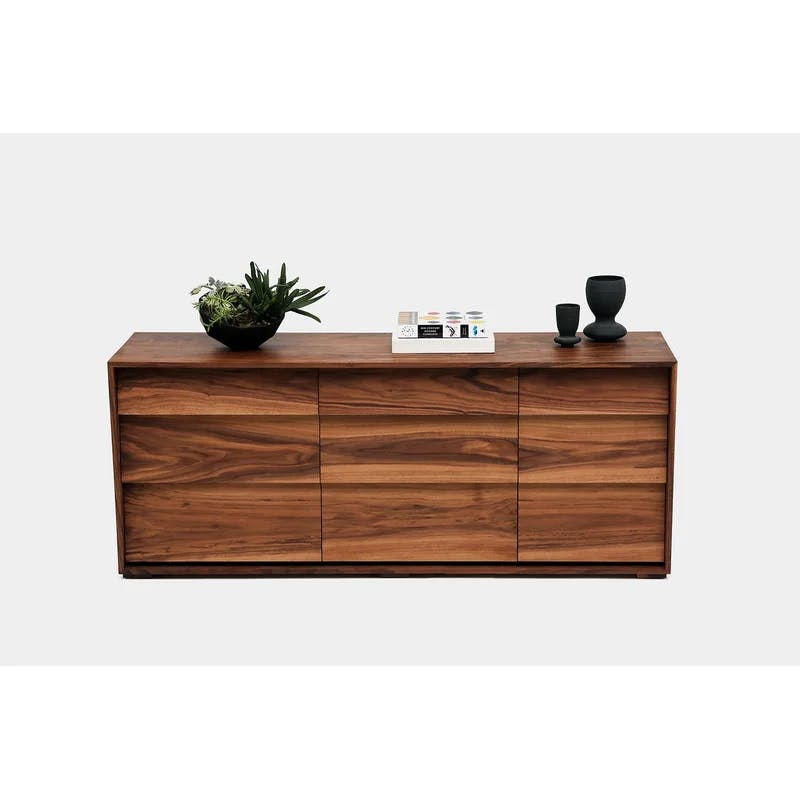 Oliver Large 9-Drawer Horizontal Dresser in Solid Walnut