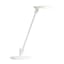Adjustable Matte White LED Clip-On Desk Lamp with Touch Control