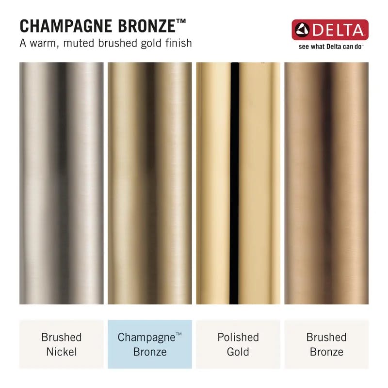 Champagne Bronze High-Arc Single Handle Bathroom Faucet