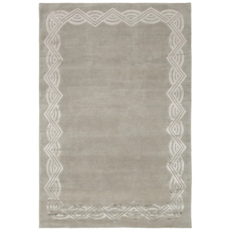 Sterling Elegance 6' x 9' Hand-Knotted Wool & Silk Area Rug