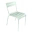Ice Mint Aluminum Luxembourg-Inspired Stackable Patio Chair, Set of 2