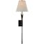 Aiden Dimmable Nickel and Black Direct Wired Sconce