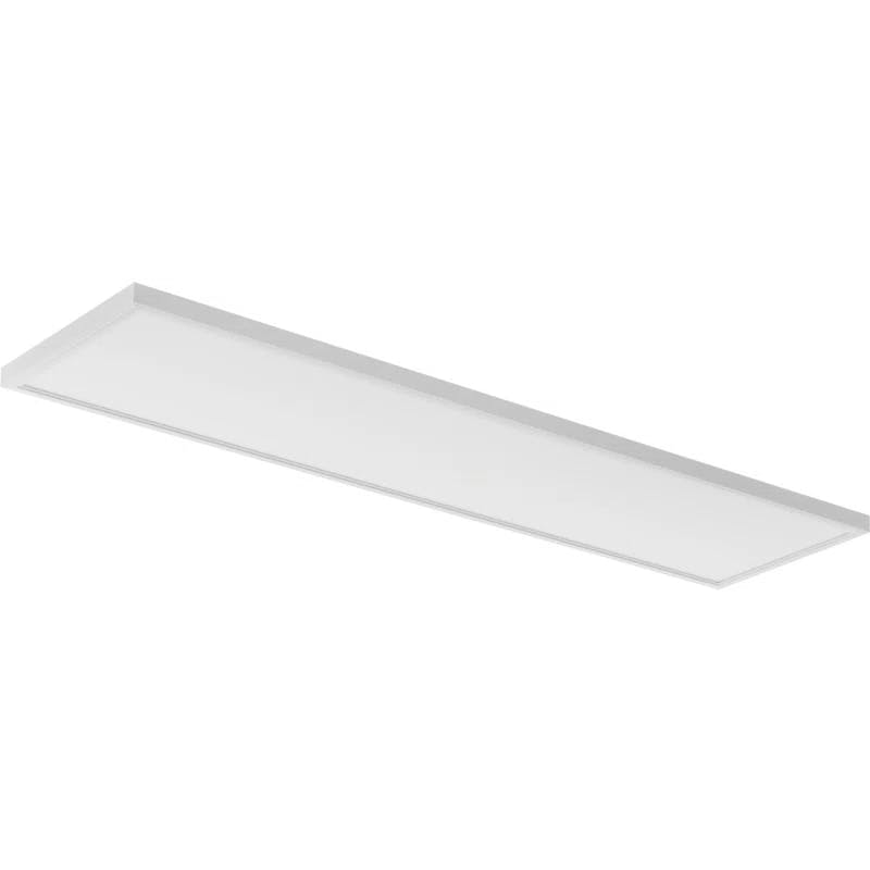 Sleek 47" White Aluminum LED Ceiling Panel with Dimmable Light