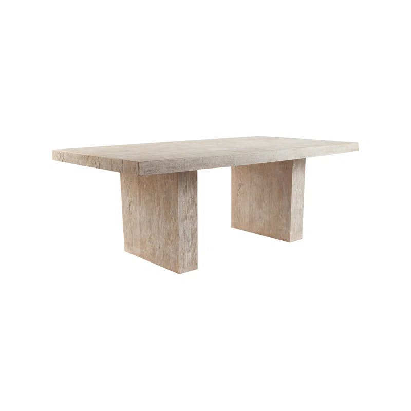 Modern Reclaimed Wood 44"x84" Dining Table in Beige