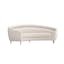 Capri Drift Ash Wood 94'' Azure Upholstered Sofa