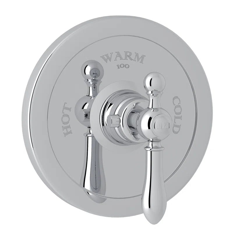 Arcana Polished Nickel Lever Wall-Mounted Shower Trim