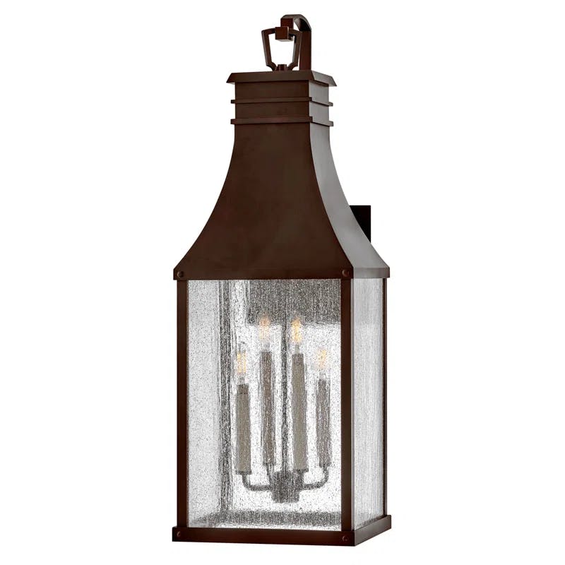 Beacon Hill 4-Light Blackened Copper Outdoor Wall Lantern