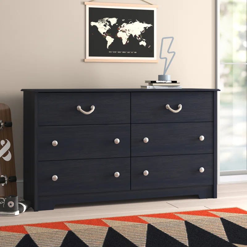 Blueberry Coastal Double Dresser with Soft Close Drawers