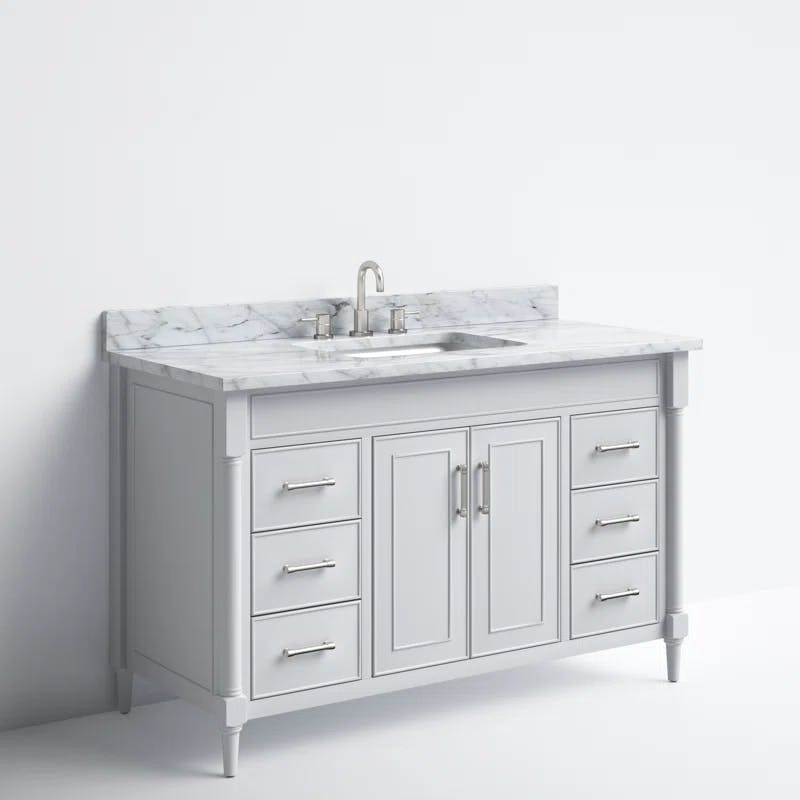 Selene Light Gray 49'' Single Freestanding Bathroom Vanity