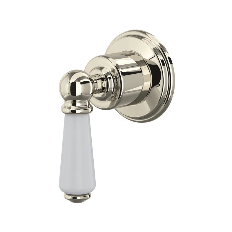 European Classic Polished Nickel Shower Trim with Lever