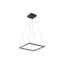 Piazza Airy Black Aluminum LED Square Chandelier