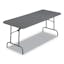 Charcoal Gray 72" Lightweight Bi-Fold Multipurpose Table