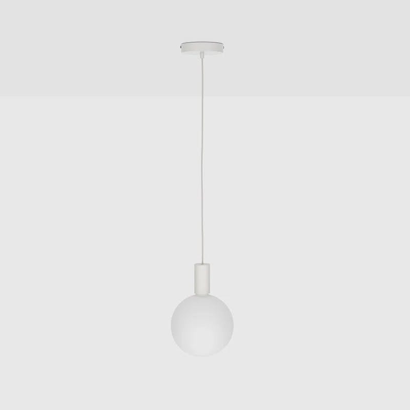 Alumina Sphere V Mini LED Globe Pendant Light - Matte White, 5" Diameter