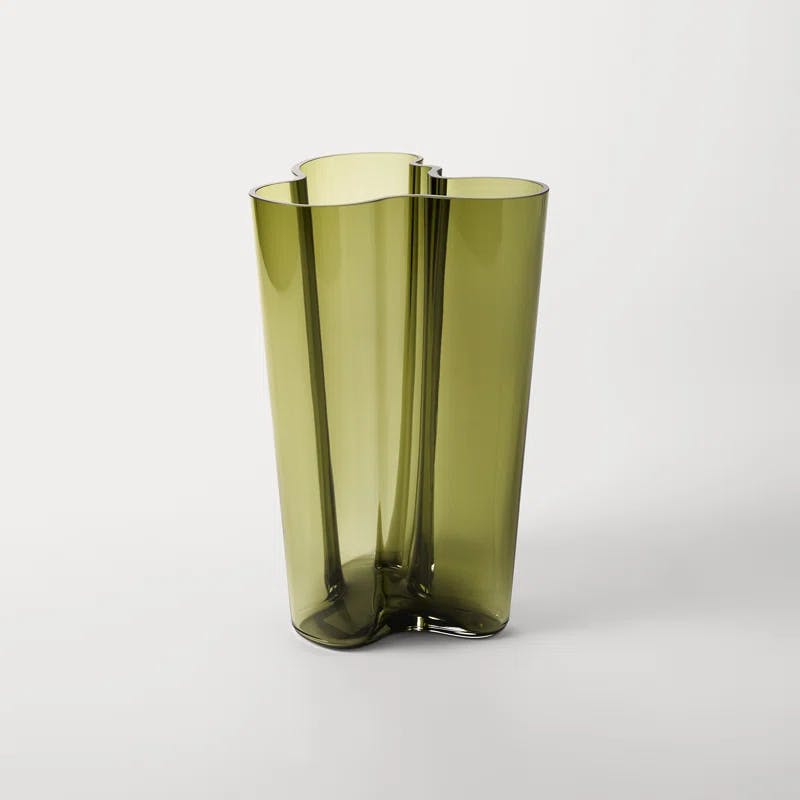 Savoy Scandinavian Lake-Inspired Glass Table Vase