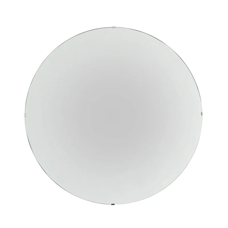 41'' Silver Glass Round Concave Wall Mirror