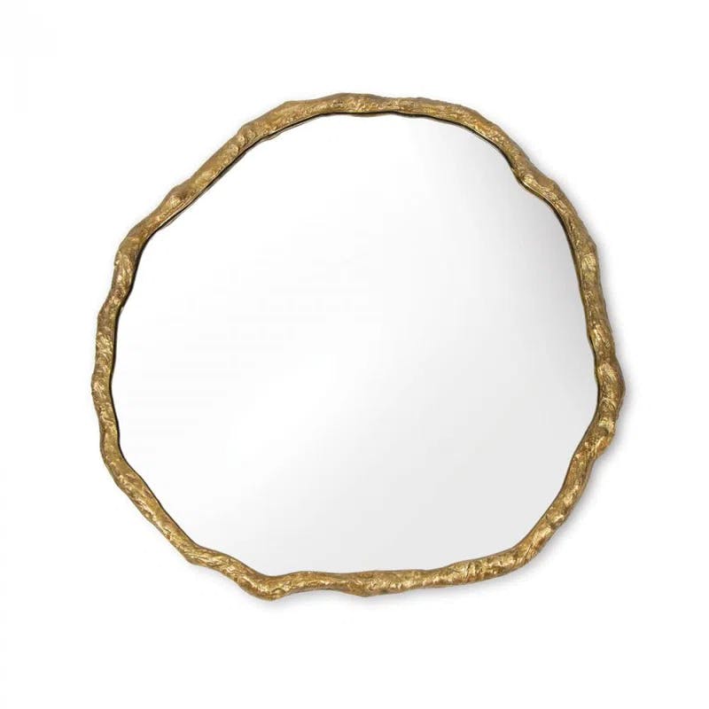 Wisteria Artisan Brass 24'' Impasto Frame Mirror