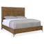 Sorrel Diamond Inlay King Panel Bed with Metal Accents