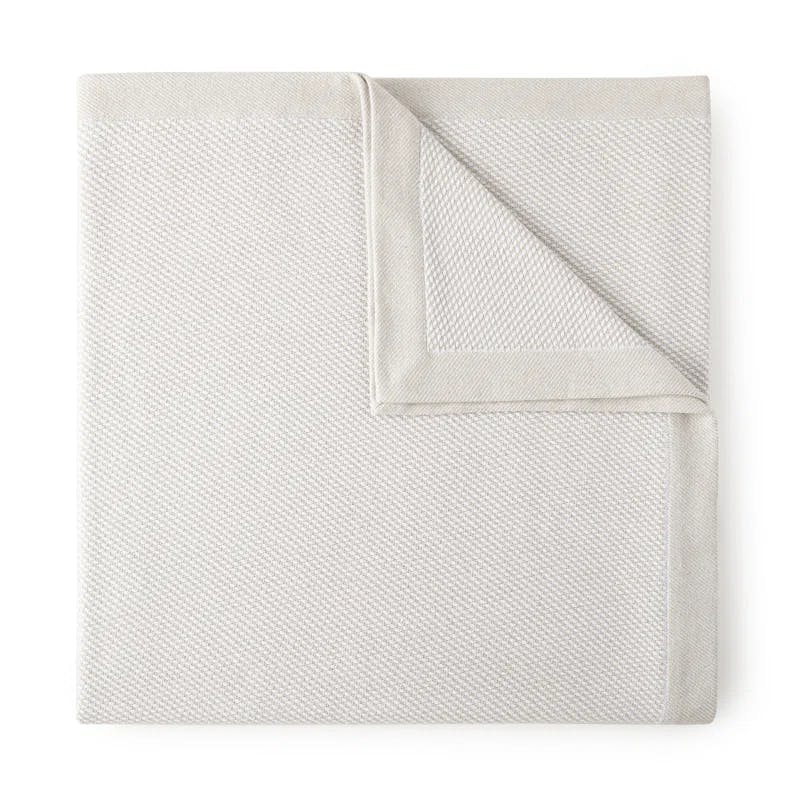 Portico Queen-Size Luxurious Cotton-Linen Woven Throw Blanket