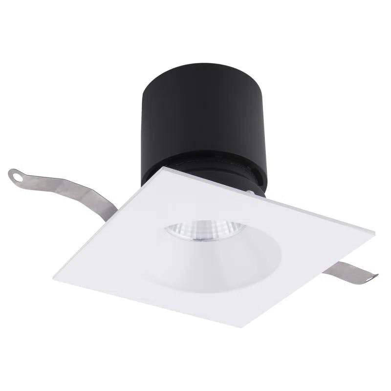 Patriot Square 3" LED Recessed Lighting Kit with 5-CCT and Aluminum Trim in White