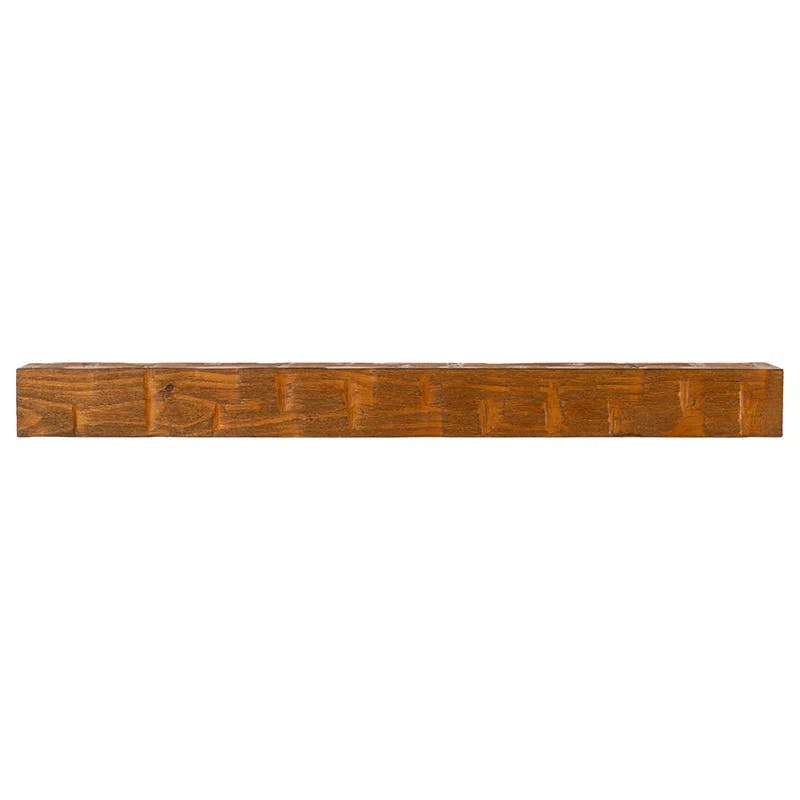 Bodie 72" Chestnut Hand-Distressed Wooden Mantel Shelf