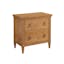 Barclay Mid-Century Modern Solid Wood 2-Drawer Nightstand in Brown