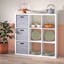 Contemporary White Engineered Wood 9-Cube Organizer for Kids