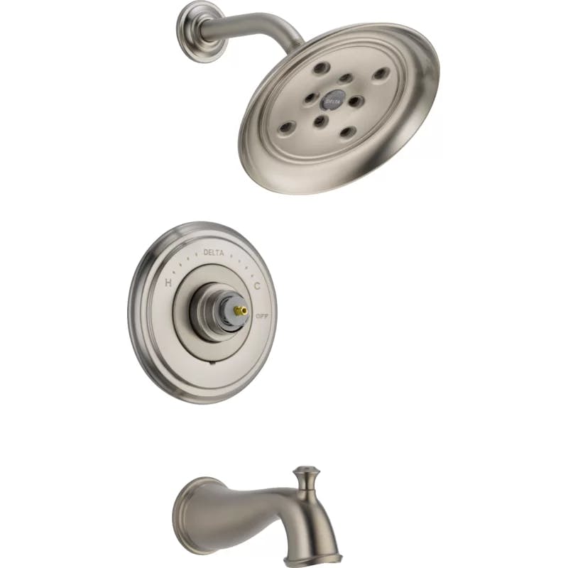 Cassidy Classic Stainless Steel Wall-Mounted Tub and Shower Trim