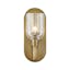 Lucian Vintage Brass Bath Sconce with Clear Crystal Shade