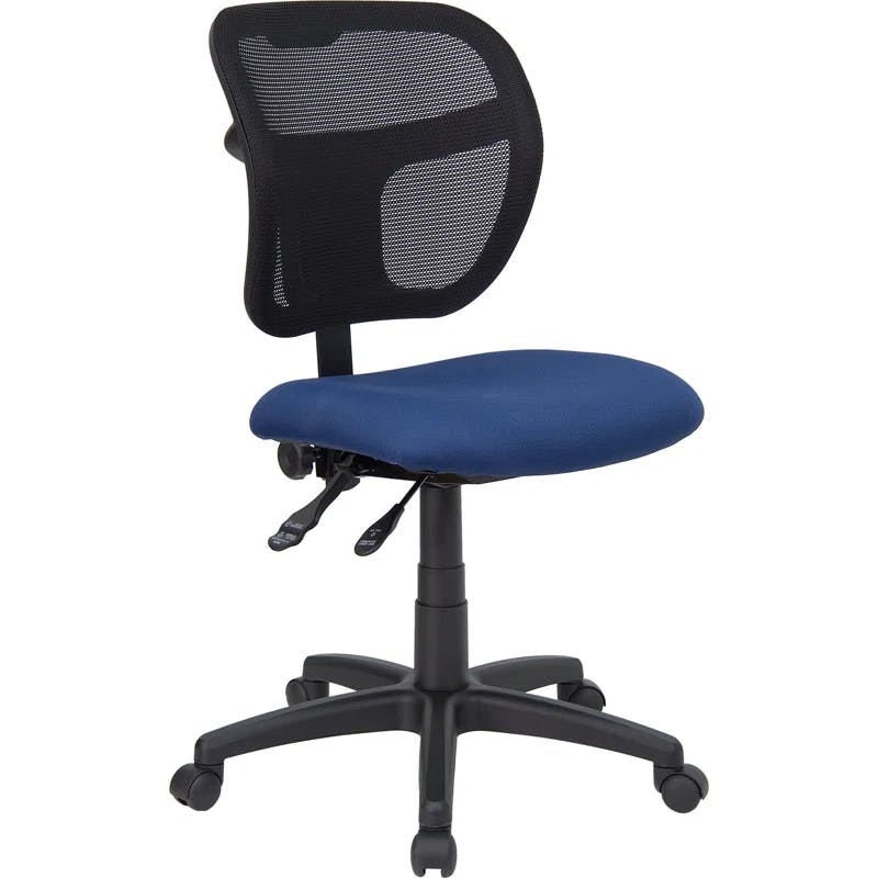 ErgoFlex Mid-Back Armless Mesh Task Chair in Gray