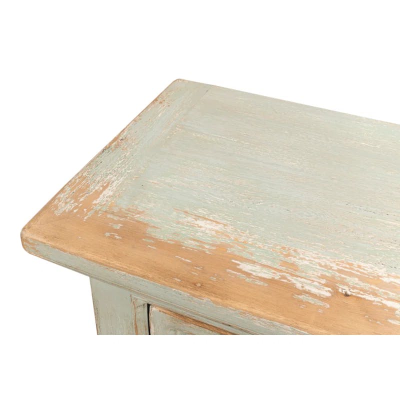 Isla English Garden Sage Pine Sideboard with Adjustable Shelves