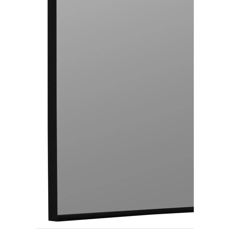Elegant 47'' Rectangular Silver and Gold Wall Mirror