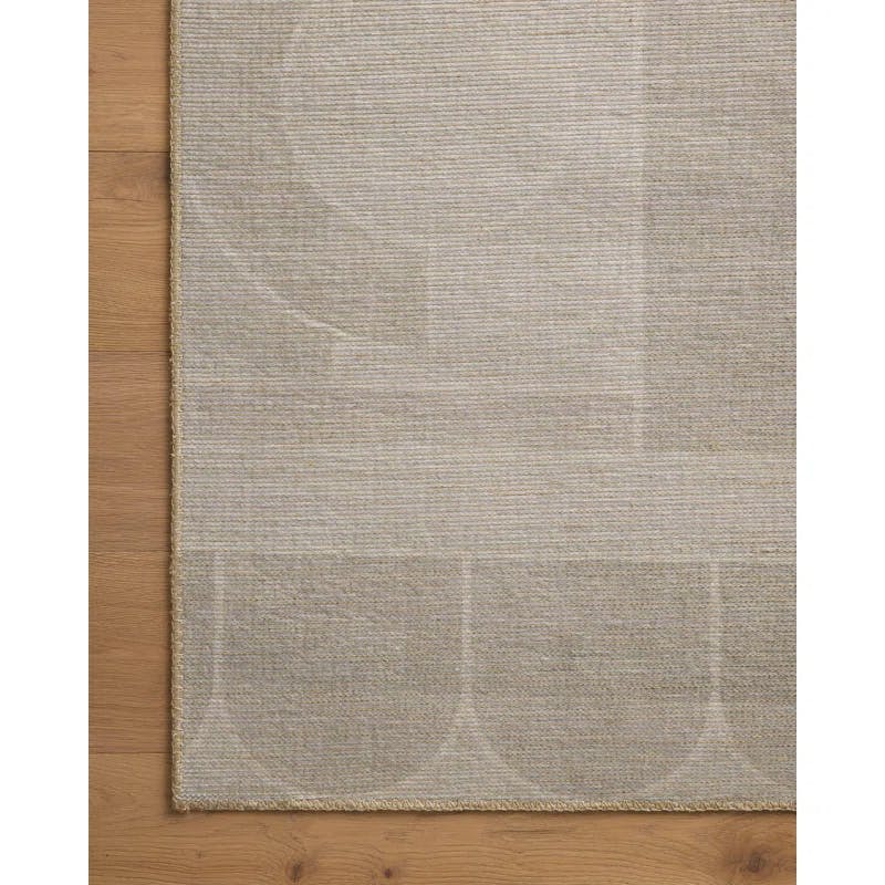 Good Morning Abstract Natural & Multicolor Soft Polyester Rug